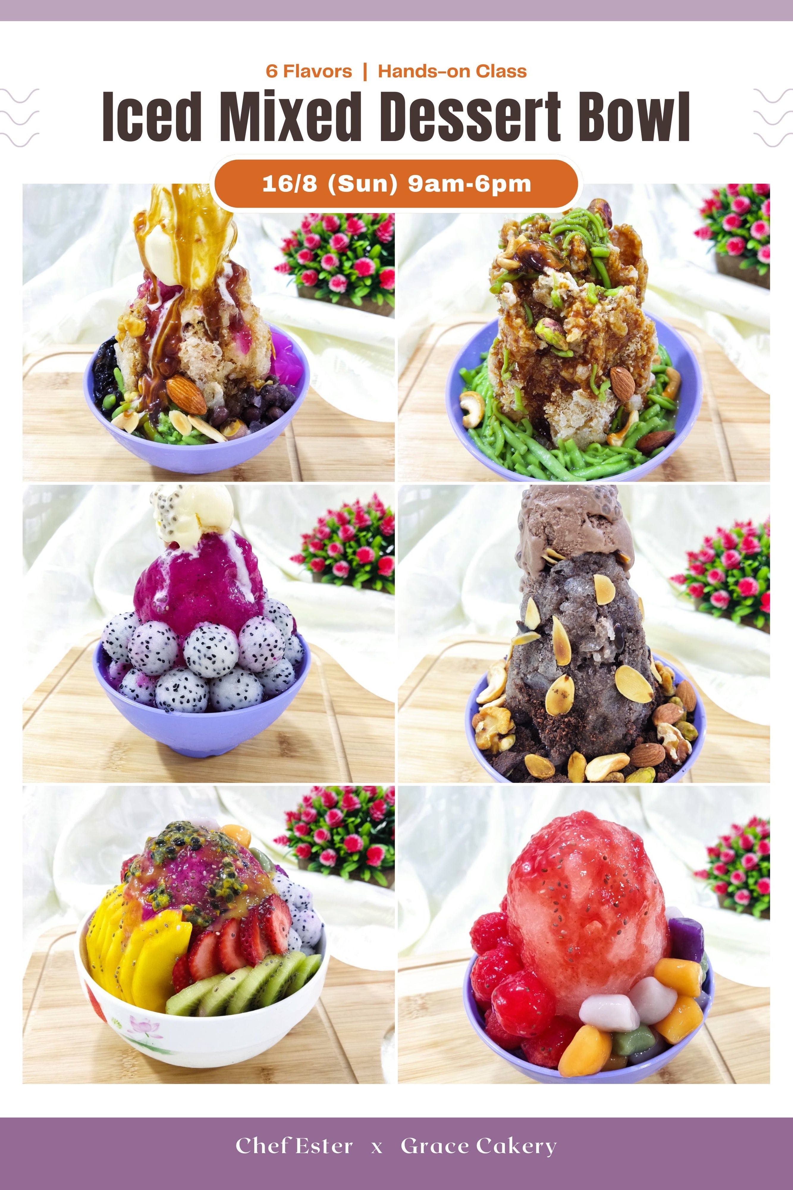 6 In 1 Ice Mixed Dessert Bowl Class (JB)