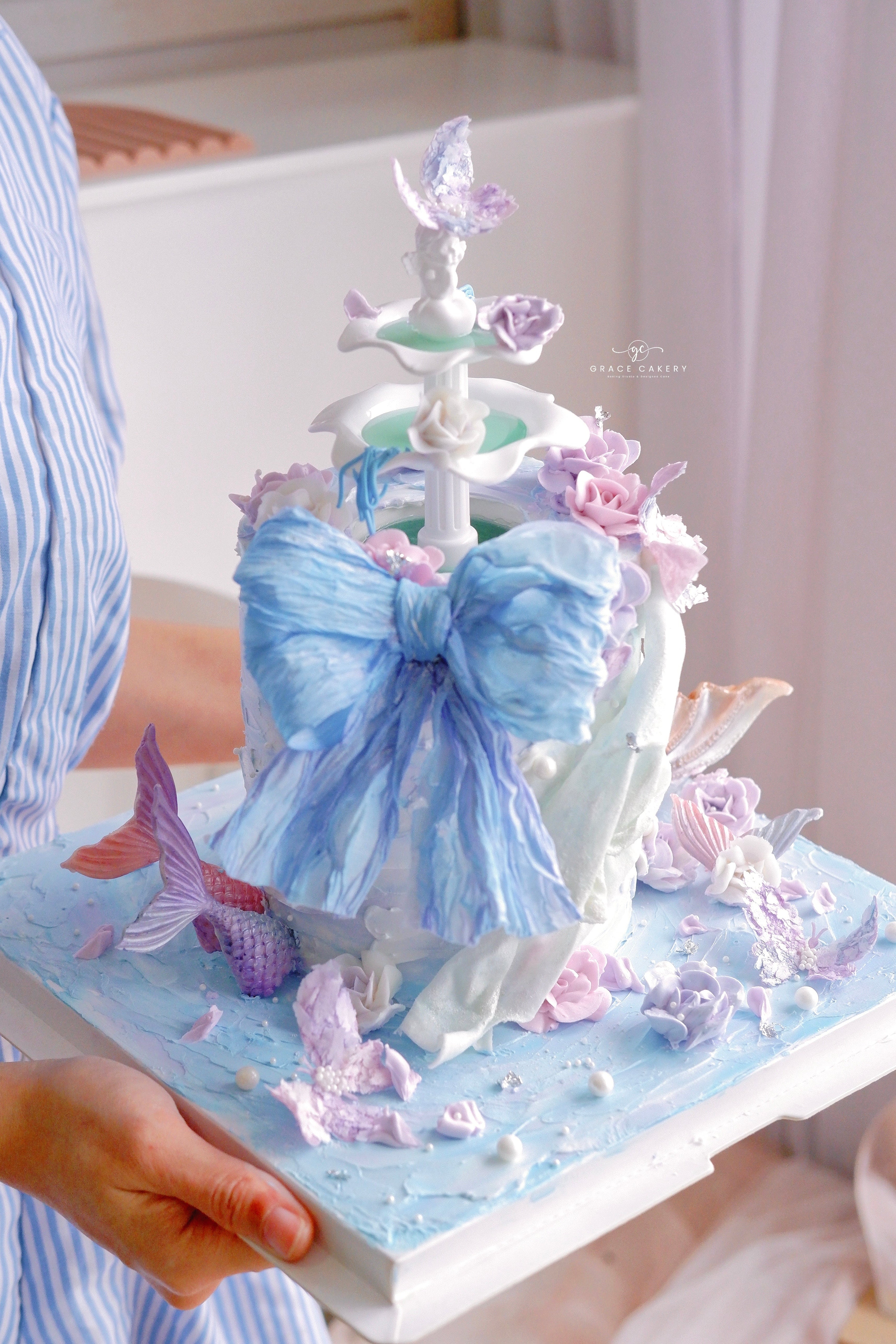 Wafer Ribbon Mermaid Fantasy Cake Class (JB)