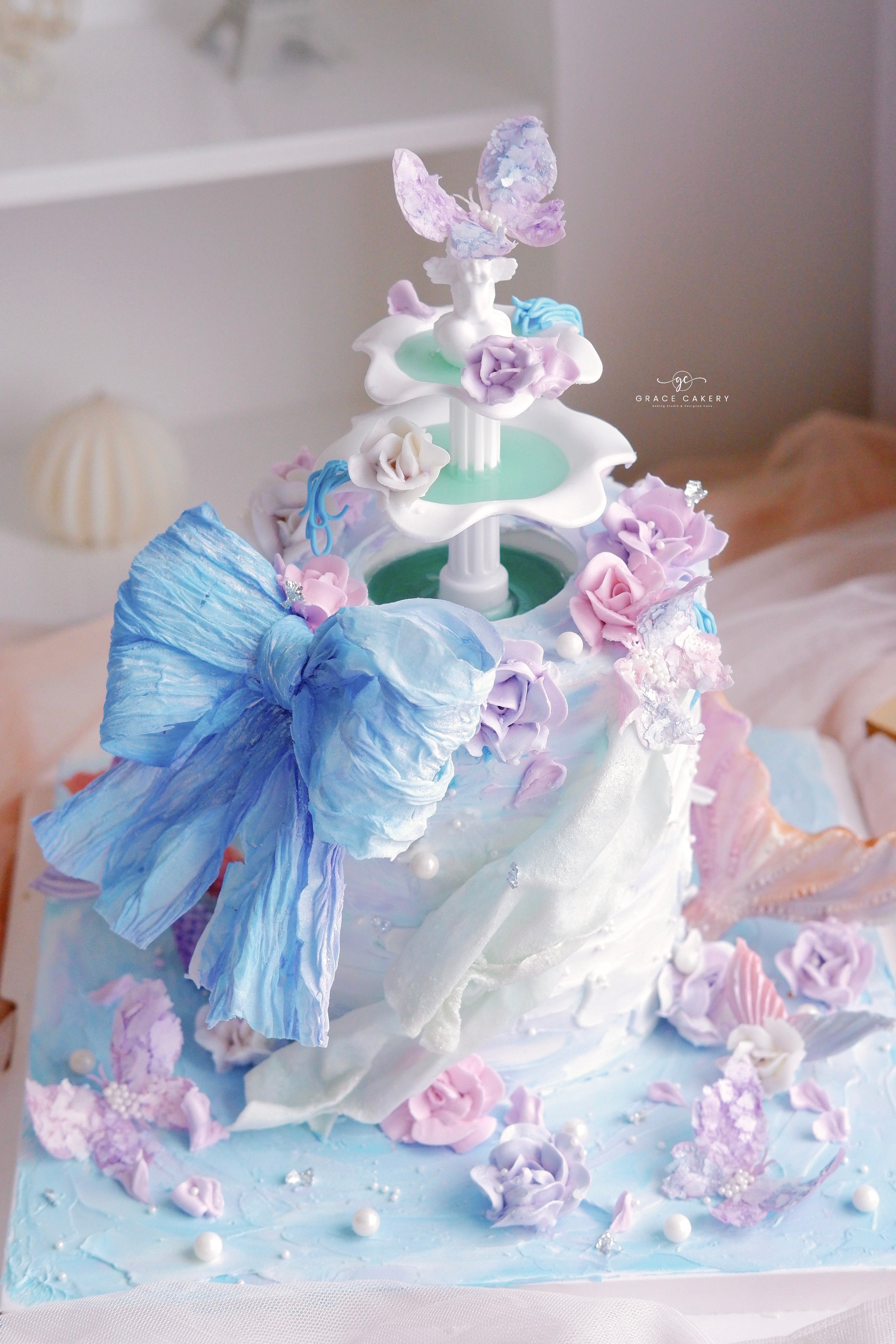 Wafer Ribbon Mermaid Fantasy Cake Class (JB)