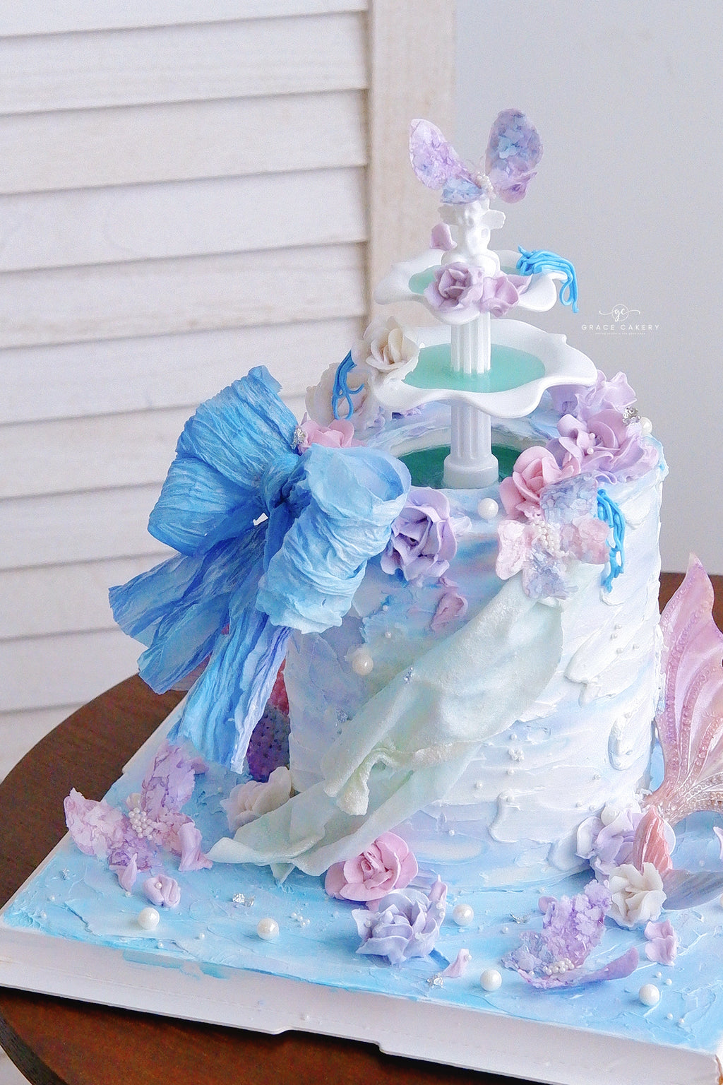 Wafer Ribbon Mermaid Fantasy Cake Class (JB)
