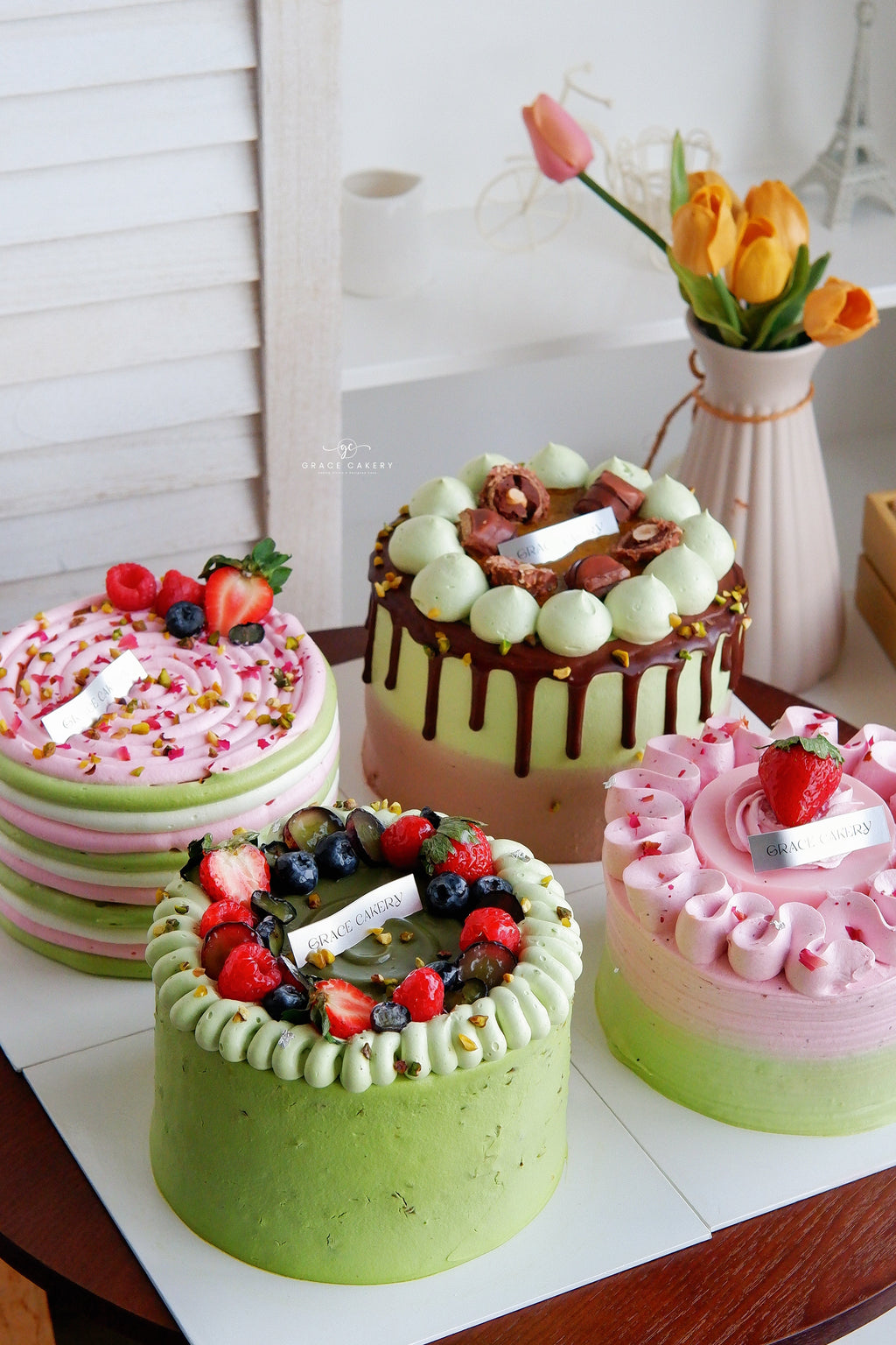 Pistachio Heaven Waterfall Cake Class (KL)