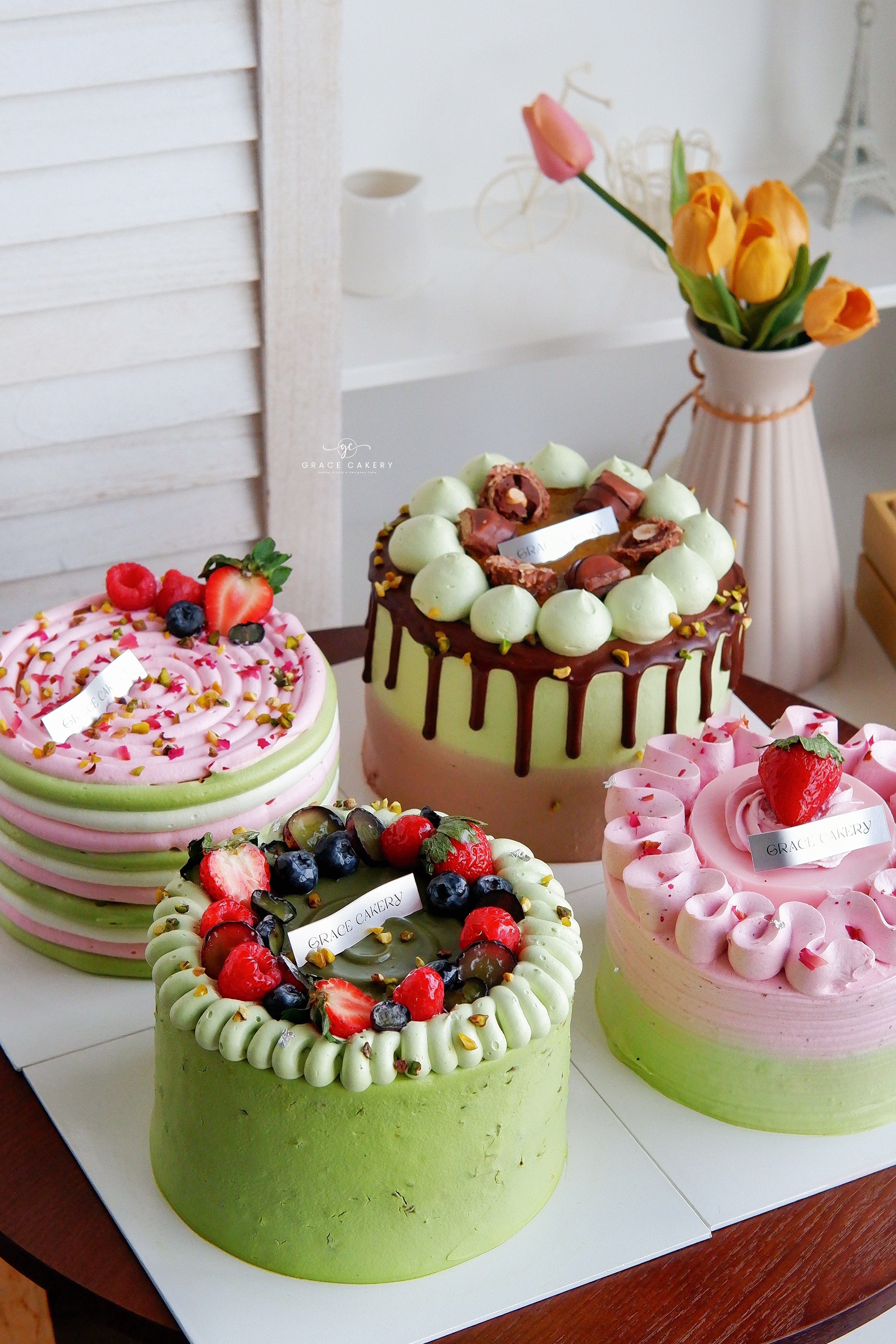 Pistachio Heaven Waterfall Cake Class (KL)